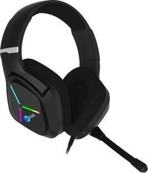 HT406 3.5mm Jack + USB Kablolu RGB Aydınlatmalı Kulak Üstü Gaming Kulaklık Siyah