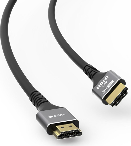 S-link SLX-HD4K015 19+1 HDMI to HDMI 1.5mt Metal v2.0 4K (4096-2160) 60Hz Kablo