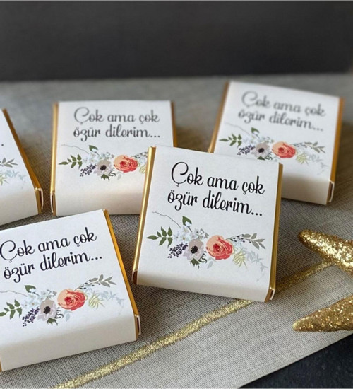 Özür Dilerim Çikolataları, Sevgiliye Hediye, Arkadaşa Hediye