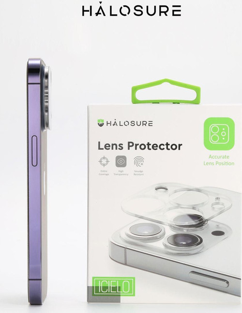 Iphone 14/14 Plus Uyumlu 3D Kamera Lens Koruyucu Darbe Emici Temperli Kırılmaz