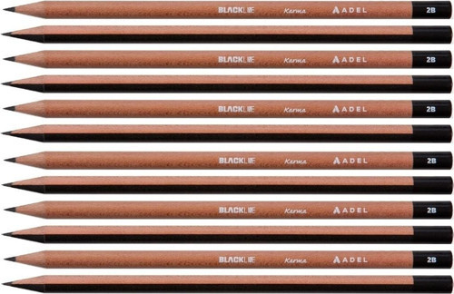Adel Blackline 2B Karma Kurşun Kalem Seti 12'Li