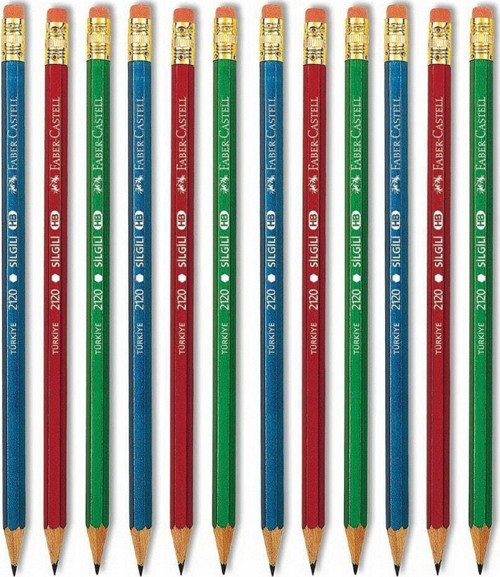 2120 Silgili Kurşun Kalem 12Li Paket