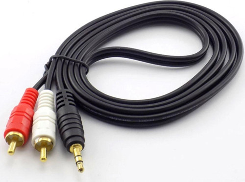 1.5 Metre Stereo Lale Kablo Ses Sistemi Kablosu Aux Rca 1.5M Stereo 2 Rca Erkek Kablo 3.5Mm