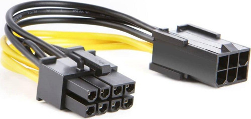 6 Pin 8 Pin Çevirici Kablo 15Cm 6Pin Erkek - 8Pin Dişi Pcıe Express Ekran Kartı Güç Adaptörü Kablosu