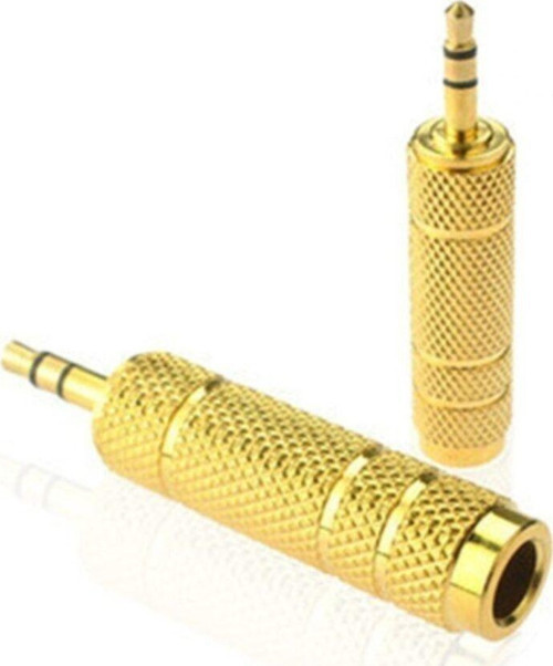 Gold 6.35Mm Dişi 3.5 Erkek Çevirici 6.3 Mm To 3.5 Mm Adaptör