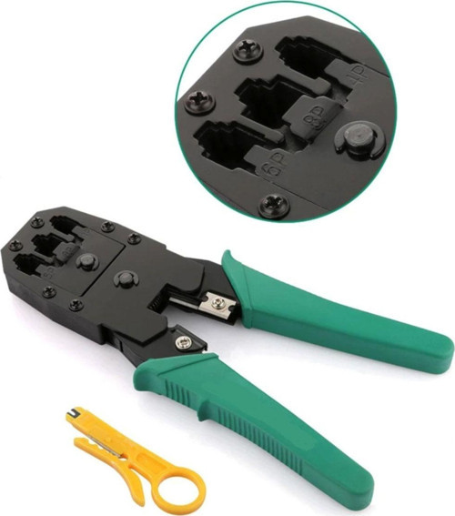 Rj 45 Pensesi Rj45 Rj11 Rj12 Universal Sıkma Pensesi 3Lü Konnektör Pense Internet Kablo Soyucu Crimp