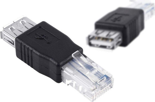 Usb2.0 Dişi - Ethernet Rj45 Erkek Fiş Adaptör Konnektörü Usb Rj45
