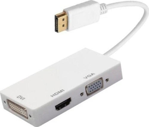 Display Port To Dvı/Vga/Hdmı 3İn1 Çevirici Adaptör Kablo Display Dvı Vga Hdmı Combo