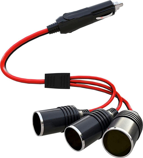 Araç Çakmaklık Çoklayıcı Splitter 1 Erkek 3 Dişi Çakmak Uzatma 12V-24V
