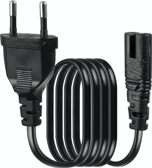 3 Metre Teyp Işıldak Fişi C7 Power Güç Kablosu 3M 2X0.75 Enerji Kablosu 2 Pinli Power Cord