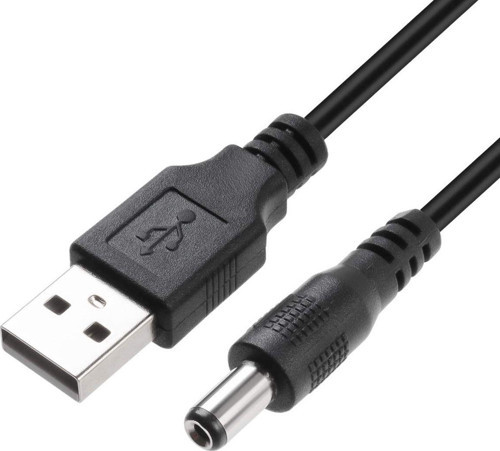 Usb Dc 5.5X2.5Mm Güç Kablosu 5V Dc Güç Kablosu, Usb 2.0 Erkek - Dc 5.5Mm X 2.5Mm Erkek Güç Kablosu