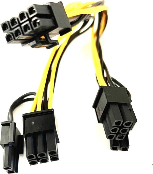 Pcı-E 8 Pin Erkek - Çift 8 Pin (6+2) Erkek Modüler Güç Kaynağı Kablosu Ekran Kartı Için 8Pin Y