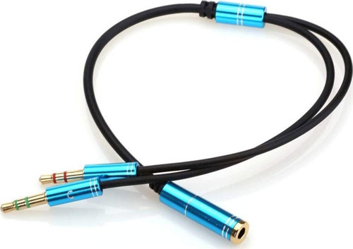 Kulaklık Mikrofon Ayırıcı Kablo Aparat 3.5Mm Dişi 2X 3.5Mm Erkek Kulaklık Mic Audio Y Splitter