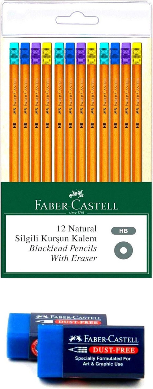 Silgi + Naturel Kalem 2'Li Paket