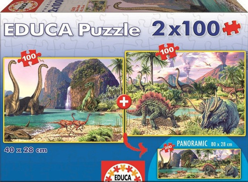 15620 Puzzle Dinozor Dünyası 2x100 Parça Puzzle