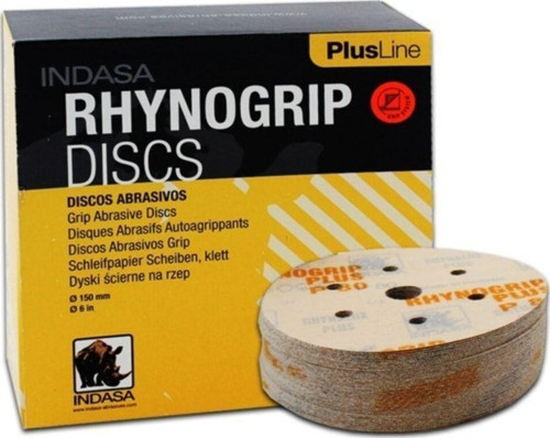 Discs Plus Line P60 7 Delik Yuvarlak Cırtlı Disk Zımpara Bir Kutu 50 Adet Makina Içindir.