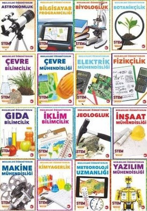 Meslekleri Öğreniyorum Seti - 16 Kitap Takım