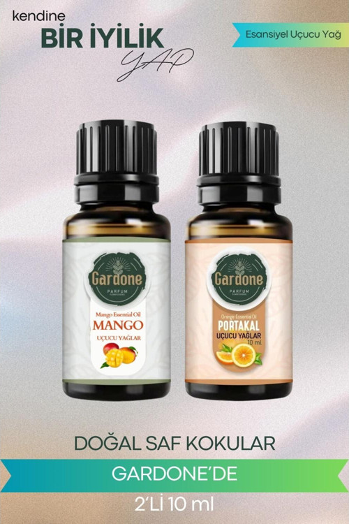 Mango + Portakal (Oda Kokusu Aroma Terapi Buhurdanlık/Difüzör Yağı) Set 2 Adet x 10 ml
