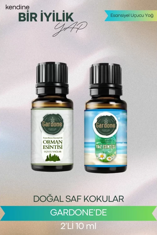 Orman Esintisi + Yaz Esintisi (Oda Kokusu Aroma Terapi Buhurdanlık/Difüzör Yağı) Set 2 Adet x
