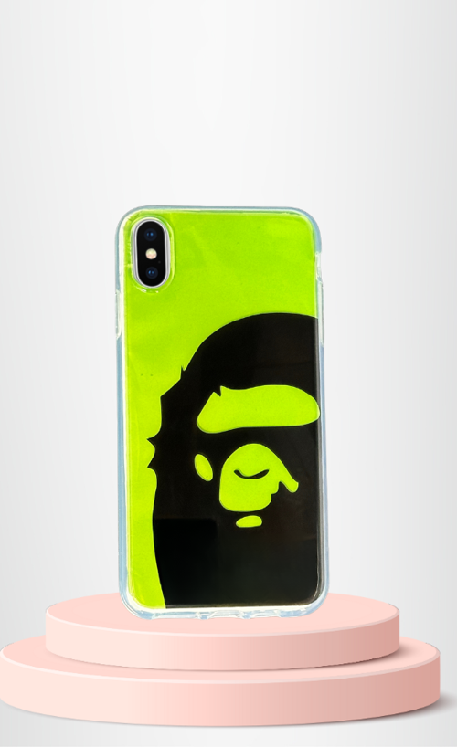 İPHONE XS MAX BASKILI RENKLİ TRANSPARAN KILIF TİER COVER AÇIK YEŞİL