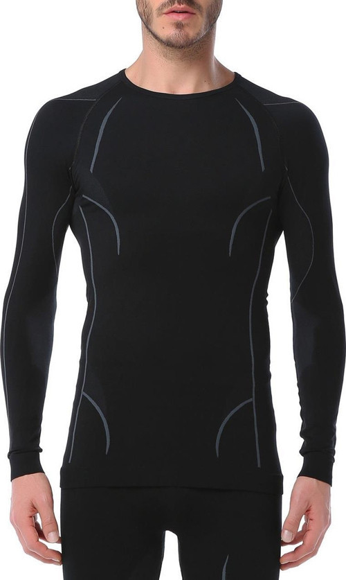 Thermowear Bay Termal Üst İçlik XL-XXL Siyah-Gri E-3025