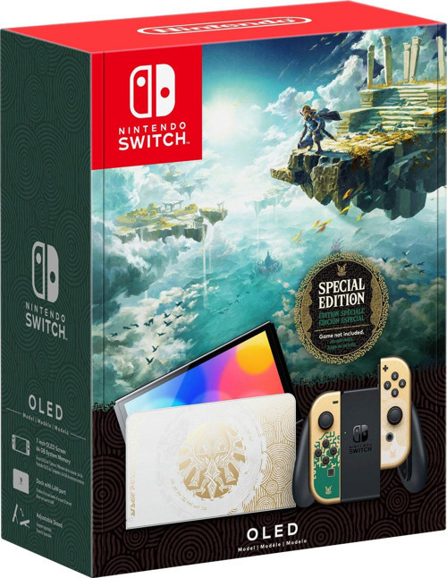 Switch Oled Model Konsol Zelda Tears Of The Kingdom Limited Edition