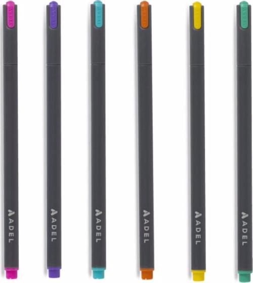 Fineliner Renkli Ince Uçlu Kalem 0.4 6'Lı