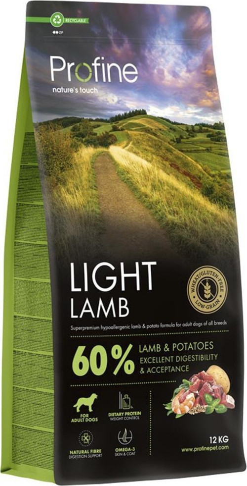 12Kg Gluten Free Adult Lamb Light Glutensiz Diyet Kuzu Etli Yetişkin Köpek Maması