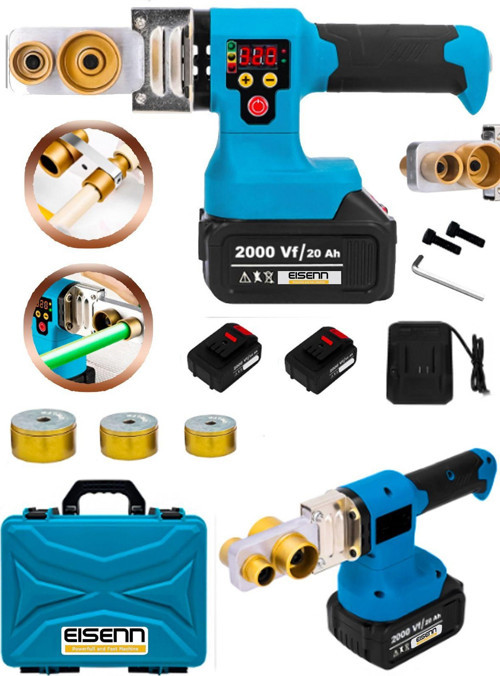 Alman Tekno 2000 Vf Çift Akülü 320 Derece Prof Pprc Plastik Boru Kaynak Makinesi Seti