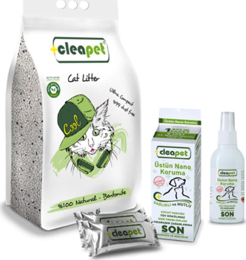 Kedi Kumu 10Lt (Aktif Karbon) + 2’Li Nano Havlu + Nano Sprey