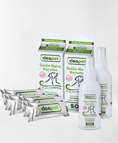 Kedi Yoğun Sağlık Paketi 2 Kutu Havlu + 2 Adet Nano Sprey 150 Ml