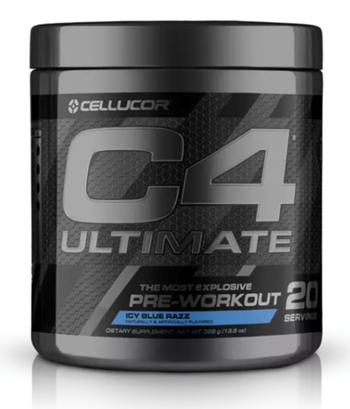 C4 Ultimate Sugar Free Preworkout 300mg Caffeine + 3.2g Beta Alanine + 2 Patented Creatine