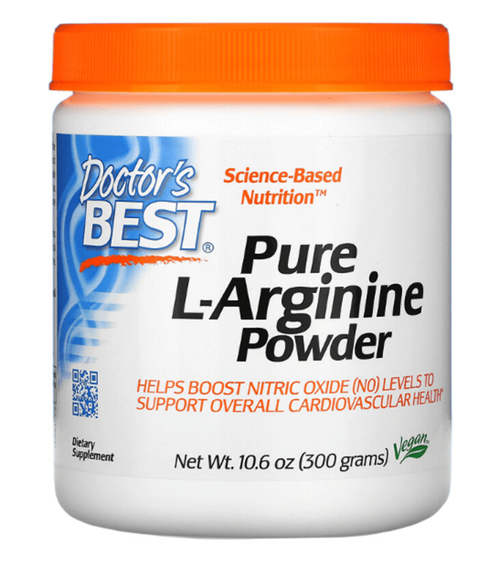 Doctor's Best, Pure L-Arginine Powder, Per Serving 6gr (300 g) 50 Servis. USA Menşei. 3538