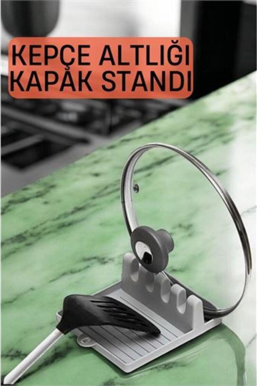 Kaşıklık Tencere Kapağı Standı Kirli Kaşıklık Kepçe Altlığı Düzenleyici
