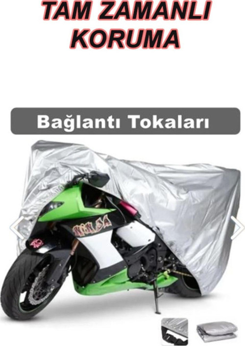 Yamaha Xmax 250 1,Sınıf Motor Uyumlu Arka Çanta (Top Case) 4 Mevsim Koruyan Motosiklet Brandası Gri
