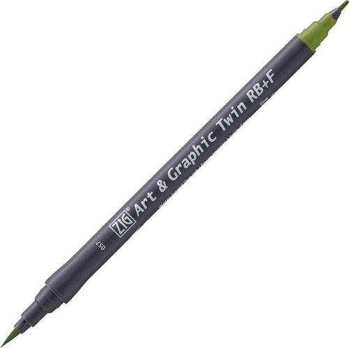 ZIG ART-GRAPHIC TWIN RB TUT-95 57 OLIVE GREEN - (6 Adet)
