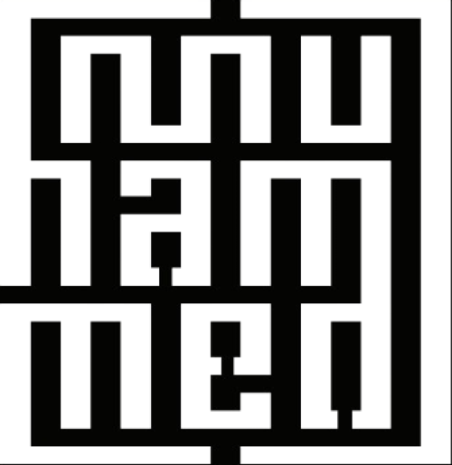 Kufi Hat İle Türkçe Muhammed (A.s.) Sticker 40 x 40 cm 332716
