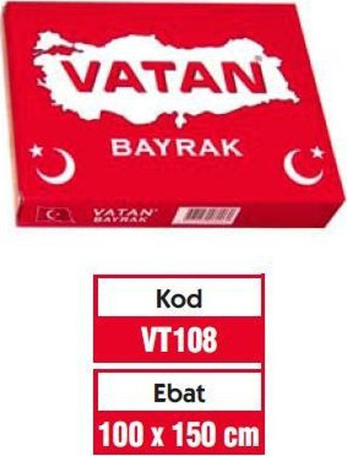 Türk Bayrağı 100X150 Vt108
