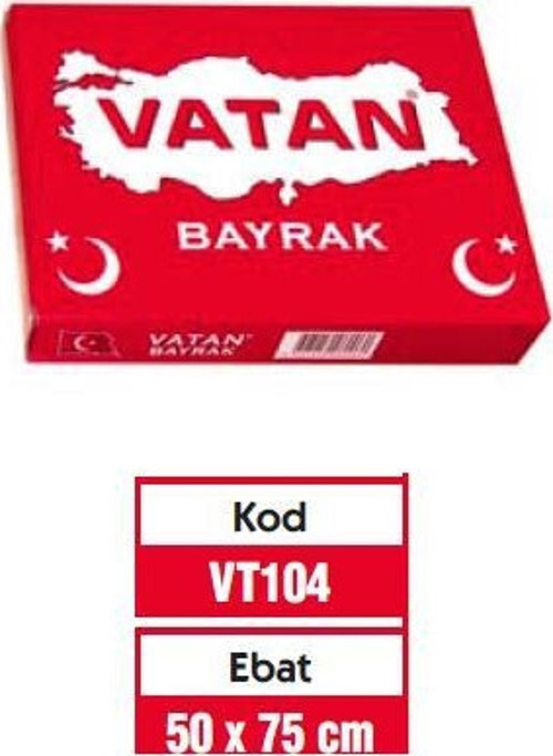 Türk Bayrağı 50X75 Vt104
