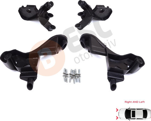 Citroen C4 MK2 B7 NC 2009-2018 DS4 MK1 NX 2010-2015 6212H1 İçin Sağ Sol Ön Far Ayak Tamir Seti