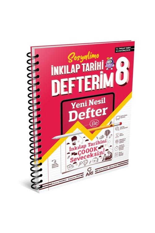 Arı Yayıncılık Yayınları 8. Sınıf Sosyalimo Akıllı Inkılap Tarihi Defteri