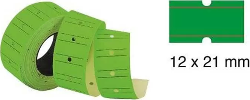 12x21 Motex Çizgili Flo Yeşil Etiket 800 Adet