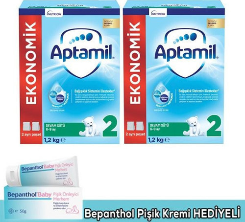 2 Devam Sütü 1200 gr x 2 Adet (Bepanthol Pişik Hediyeli)