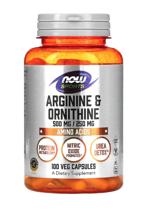 , Sports, Arginine & Ornithine, 100 Veg Capsules.Usa Version.3735