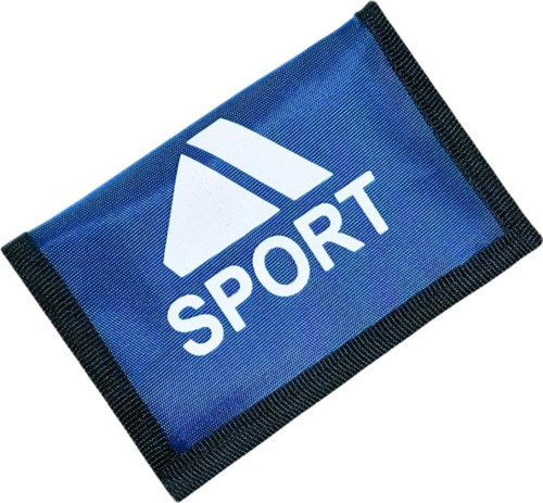 Kids Model Cırt Cırtlı Kapak Fermuar Para Bölmeli Unisex İnterpeks Kumaş Çocuk Spor Cüzdan LACİVERT