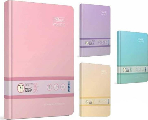 Defter Thebook Past İp Dikişli Sert Kapak 17x24 cm 120 Yaprak Çizgili