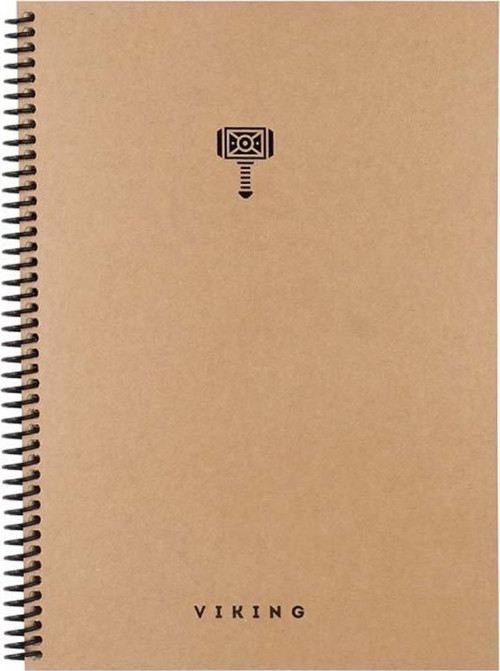 17x24 La Plume Viking Spiralli Sert Kapak 100 Yaprak Çizgili Defter 417955