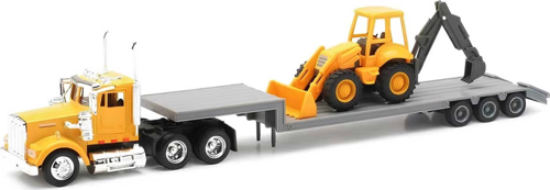 1:43 Long Haul Kenworth Taşıyıcı Tır Ve Dozer