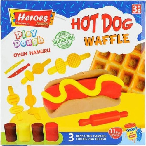 Ern-584 Heroes Orta Kutulu Burger Oyun Hamuru Seti - Eren Oyuncak