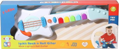 Lc-30986 Işıklı Müzikli Ve Çok Fonksiyonlu Rock'N Roll Gitar -Enfal